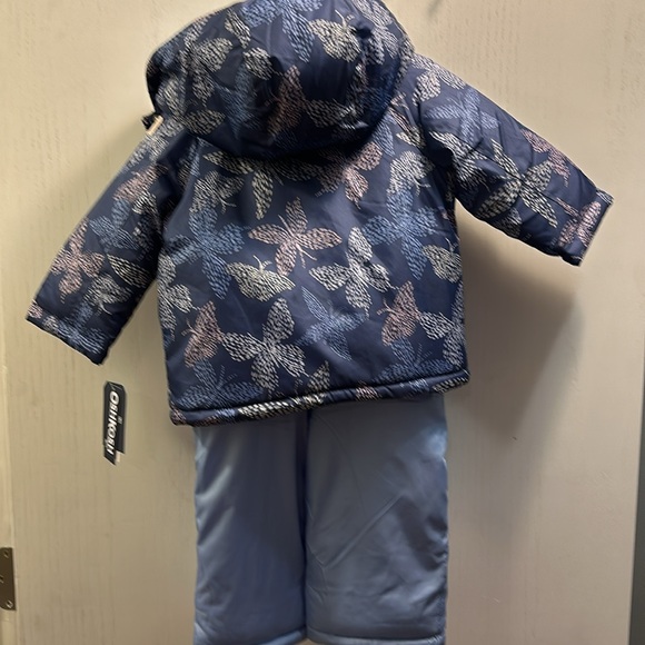Oshkosh snow set Toddler 18M Purple W/butterflies on Parka Light Purple pants - Picture 10 of 14